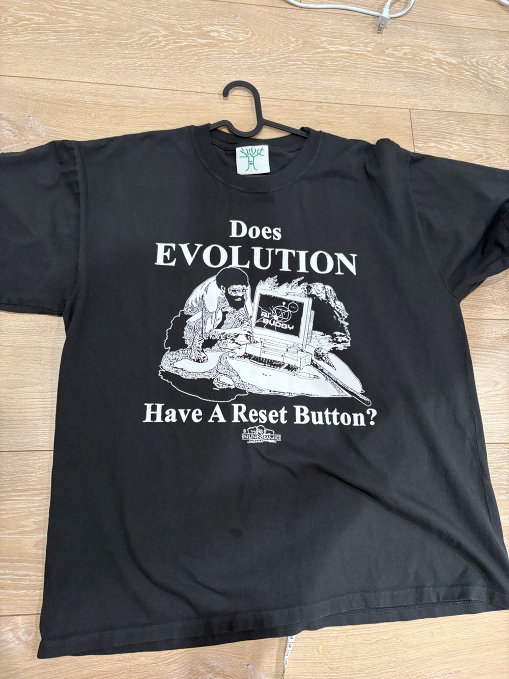Online Seramics Black funny Graphic Short sleeve T Shirt Size L